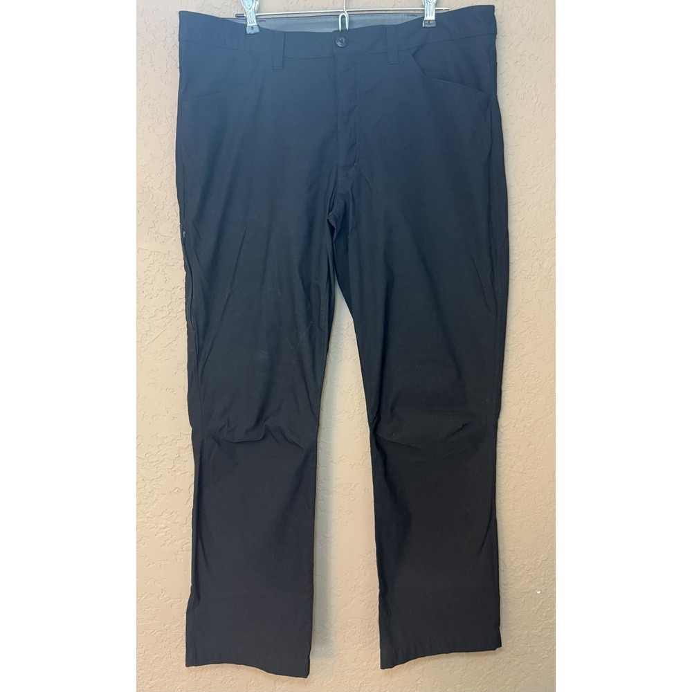 Eddie Bauer‎ Mens Tech Pants Straight Leg Sz 38x30 Black. Business Casual